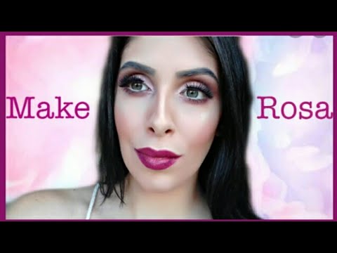 Maquiagem Rosa - Maquiando Comigo