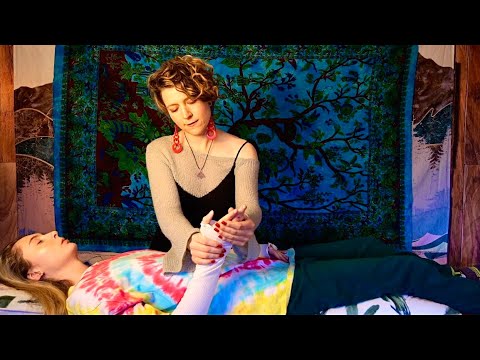 ASMR Reiki | Real Person Energy Healing Session + Massage for Sleep (guided breathing, EFT tapping)
