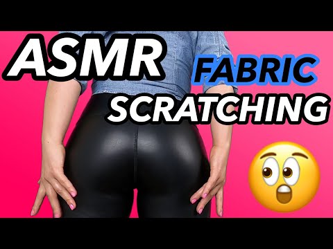 ❤ ASMR FABRIC SCRATCHING ❤ ✨ 😲 LEATHER PANTS 😲