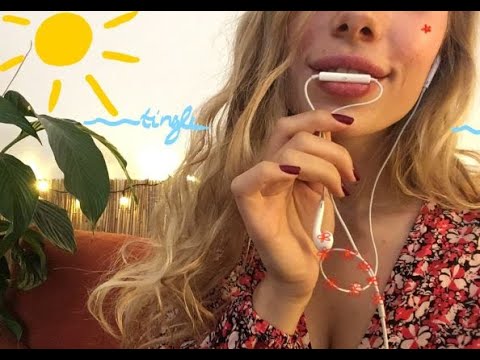 ASMR Mic Nibbling, mouth sounds and positive affirmations to destress - lofi