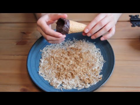 ASMR crushing food for relaxation (softly spoken with crunching sounds)