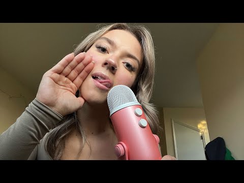 ASMR| Making Wet Mouth Sounds & Personal Attention & Affirmations