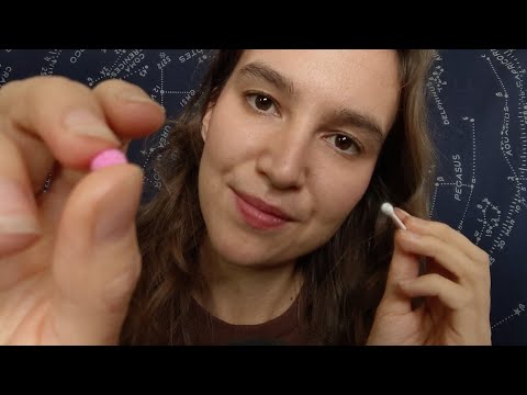 ASMR Whispered Personal Attention (putting pompoms on your face)