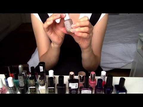 ASMR nail polish show and tell — with tapping and hand movements (softly spoken)