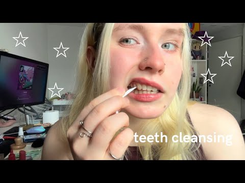 lofi asmr! [subtitled] cleaning your teeth!