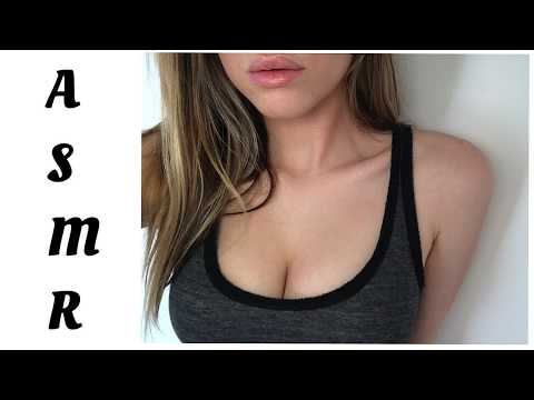 asmr up close whispering w/ wet mouth sounds