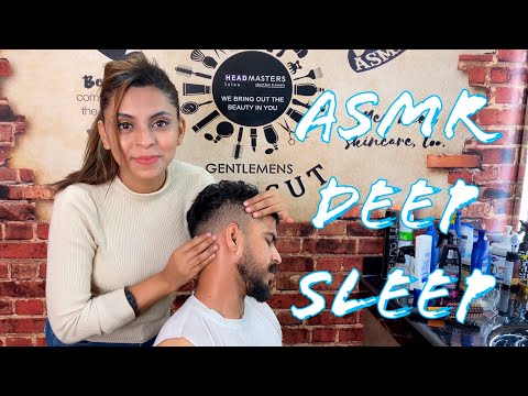 ASMR Female Barber - You will Sleep During This Treatment In Barber Shop #ASMRFiroz