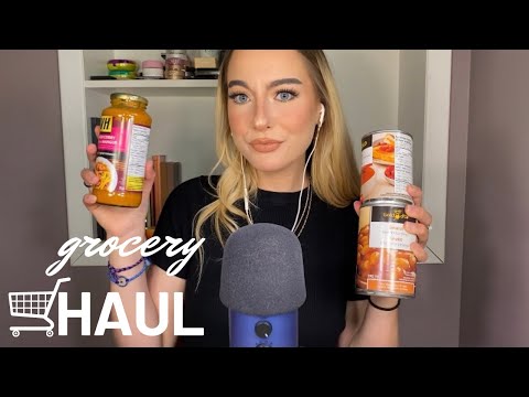 ASMR | grocery haul with tapping, crinkles, & more