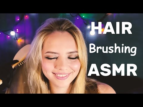 Best ASMR hair Brushing Video. Soothing Sounds For Fast Sleep. Long Natural Hair