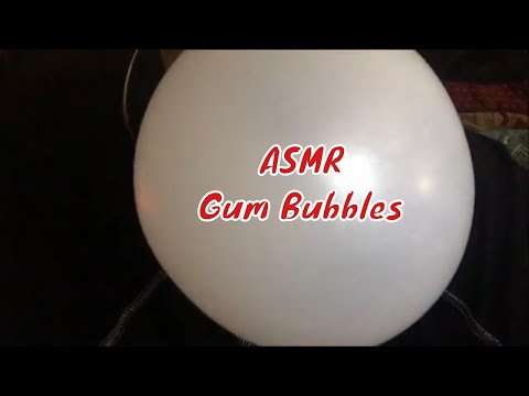 ASMR Blowing Big Bubbles On Top Of Bubbles and  Busting Bubbles Sounds