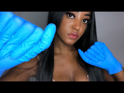 ASMR Latex Gloves With Oil And Lotion