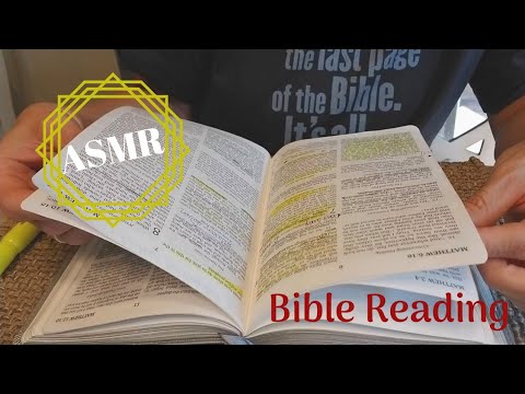 ASMR | Bible reading | Paper sounds | Crinkle sounds | Tapping | Scratching | Christian