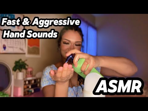 Fast and Aggressive Hand Sounds with Lotion for TENSION RELIEF [asmr] ♥