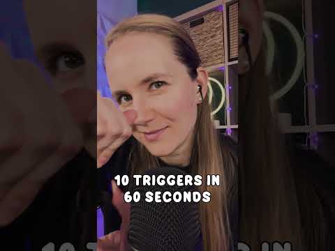 10 ASMR Triggers in 60 Seconds #asmr #shorts