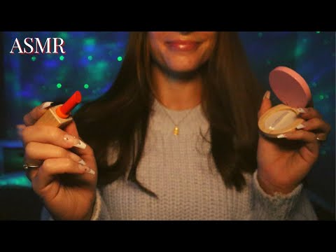 Fast and Aggressive ASMR | Doing Your Makeup With Wooden Props (& Mouth Sounds)✨