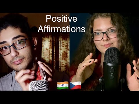 ASMR Positive Affirmations Everyone Should Hear | Czech and Hindi | ft. SoftSpokenShank ASMR